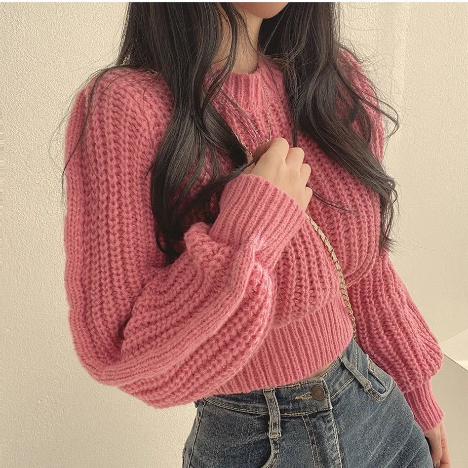 Cozy Long Knit Winter Sweater